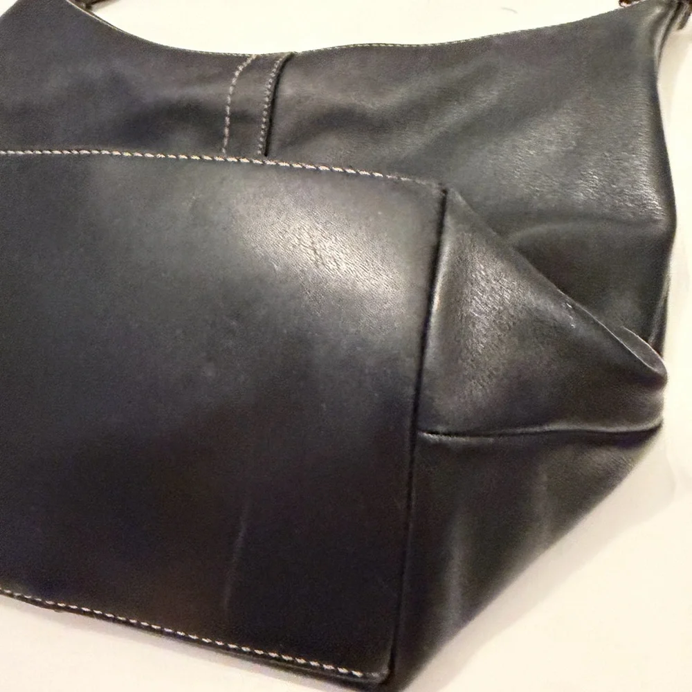 Coach Dark Brown Leather Hobo Shoulder Bag
